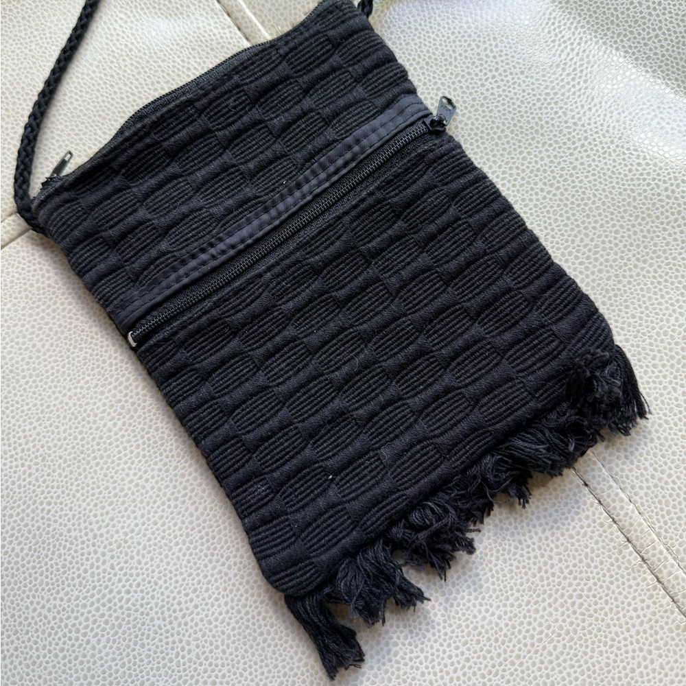 Black Textured small bag